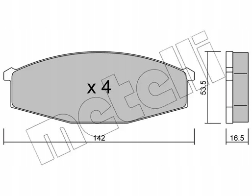 METELLI ZAPATAS DE FRENADO 22-0110-0 