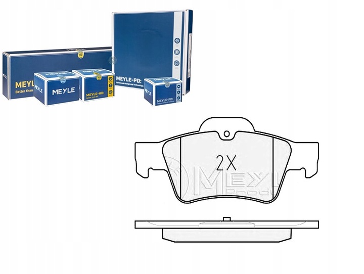 MEYLE ZAPATAS DE FRENADO DB PARTE TRASERA W211/S211 