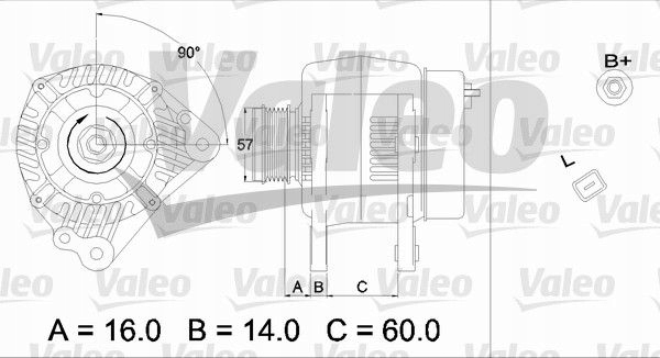 ELECTRIC GENERATOR 120A 437341 VALEO AUDI A3 A4 B5 (8D2) photo 6 - milautoparts-fr.ukrlive.com