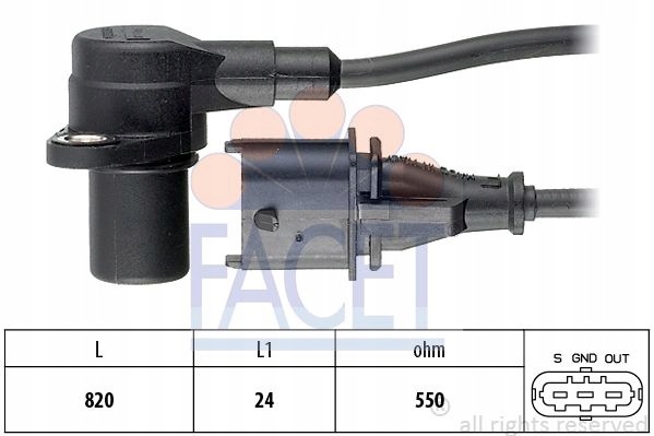 CAPTEUR POSITION ARBRE BIELLES OPEL ASTRA 98-