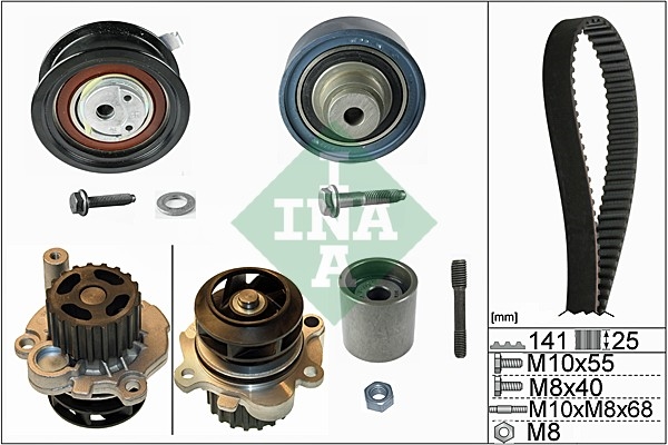 INA 530 0361 31 BOMBA DE REFRIGERACIÓN + JUEGO CORREA DISTRIBUCIÓN SDI 