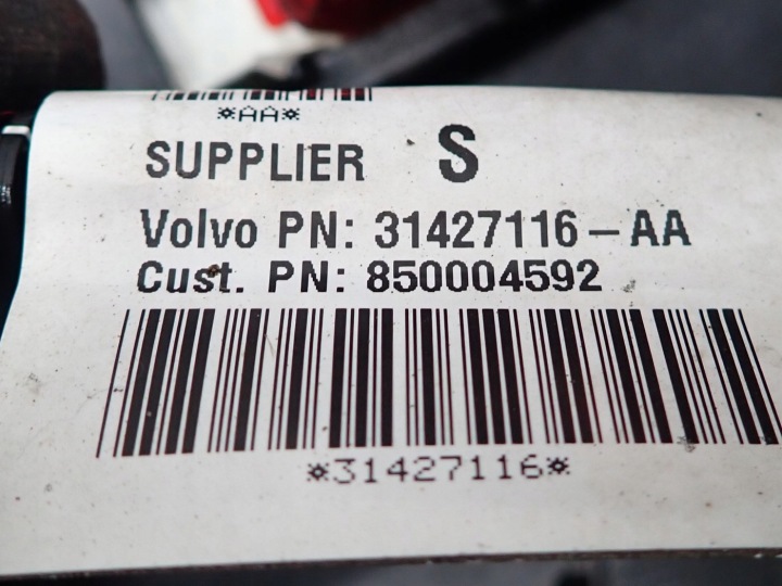 PARE-CHOCS ARRIÈRE ARRIÈRE COMPLET ORIGINAL FAISCEAU DE CÂBLES 4XPDC VOLVO V40 II 31283760