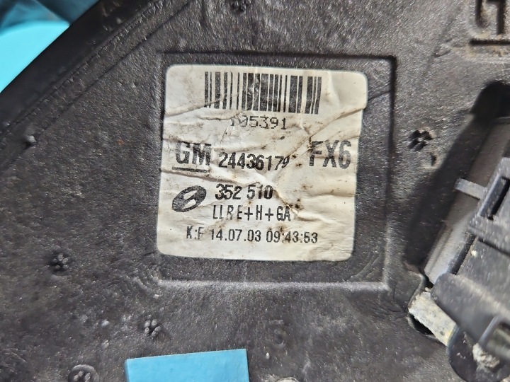 RÉTROVISEUR DROIT 8PIN OPEL VECTRA C Z21B EUROPE