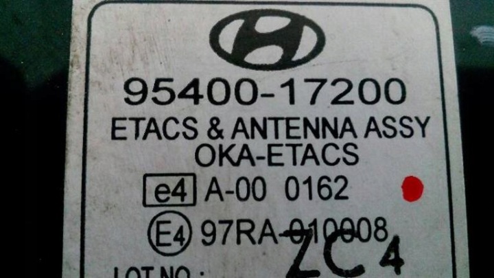ORDINATEUR CONTRÔLEUR HYUNDAI MATRIX 95400-17200