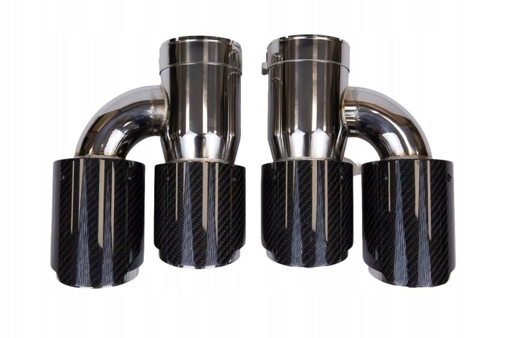 EMBOUT SILENCIEUX 89MMX2 ENTRÉE 76MM CARBONE GLOSS KIT