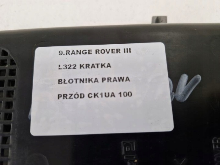 RANGE ROVER L322 GRILLE REVÊTEMENT GARDE-BOUE DROIT AVANT DROITE AVANT CK1UA