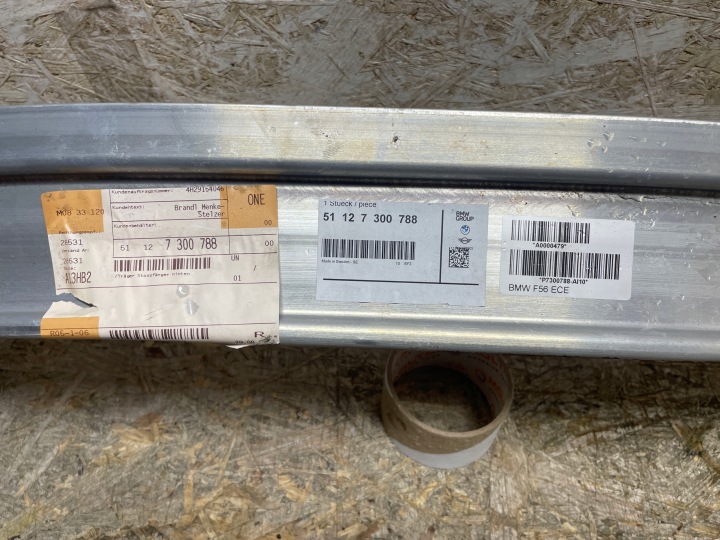 POUTRE PARE-CHOCS ARRIÈRE SUPPORT MINI COOPER F56 ORI OEM