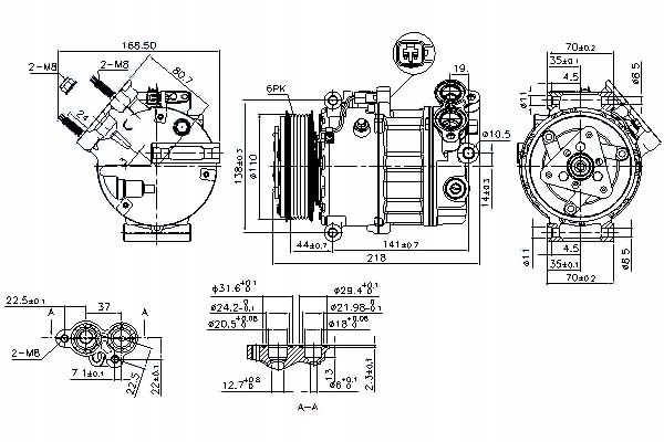 NISSENS 890125 KOMPRESOR, ACONDICIONAMIENTO 