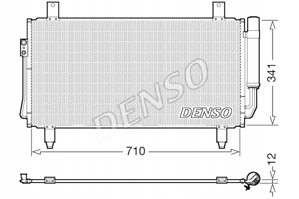 CONDENSADOR DE ACONDICIONADOR MITSUBISHI OUTLANDER 3 2.0 2.0H 2.2D 08.12- 