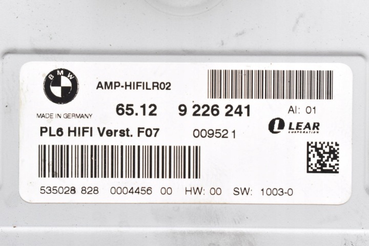 AMPLIFICATEUR AUDIO HIFI 9226241 BMW F07 09-13