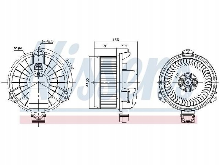 MOTOR SOPLADORES NISSENS 87420 