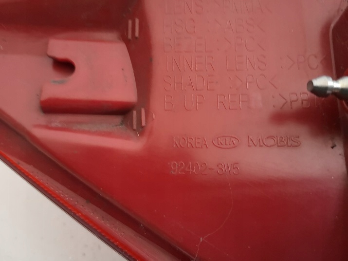 KIA SPORTAGE III LIFT PHARE ARRIÈRE DROITE 92402-3W5 GAUCHE 92401-3W5