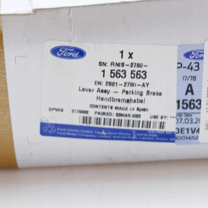 FORD FIESTA MK5 BE256 LEVIER FREINS STATIONNEMENT 1563563 2S61-2780-AY