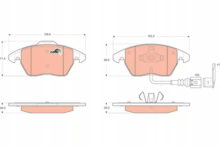 ROTINGER TARCZE+KLOCKI PARTE DELANTERA SKODA OCTAVIA II 288MM 