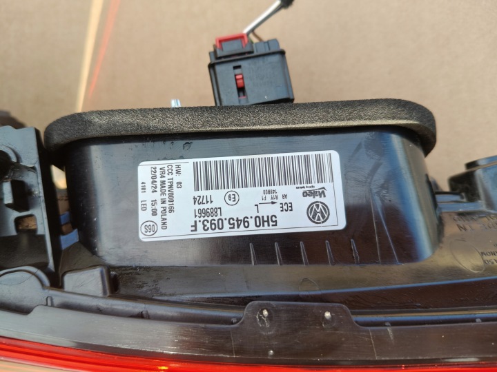 VW GOLF VIII JEU PHARE ARRIÈRE BERLINE COMPACTE 5H0945095E 096E 093F 094F