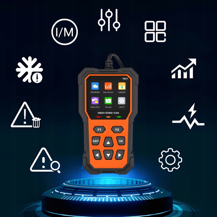 INTERFACE DIAGNOSTIC OBD2 V521 – TESTEUR SKANER VERS VOITURES MENU PL