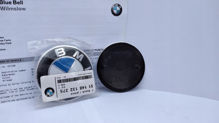 INSIGNIA BMW X1 E84 8132375 PARTE TRASERA TAPA DE MALETERO CALIDAD AL ORIGINAL 