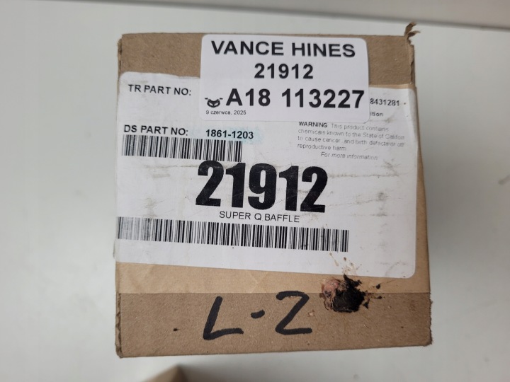 HARLEY DAVIDSON VANCE HINES INSERT SILENCIEUX DBKILLER 21912 EXTRA QUIET SUPER