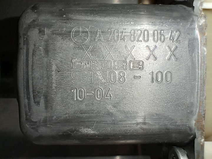 MERCEDES C W204 2010 ÉLÉVATEUR PETIT MOTEUR VITRES DROIT ARRIÈRE UNIVERSEL EUROPE