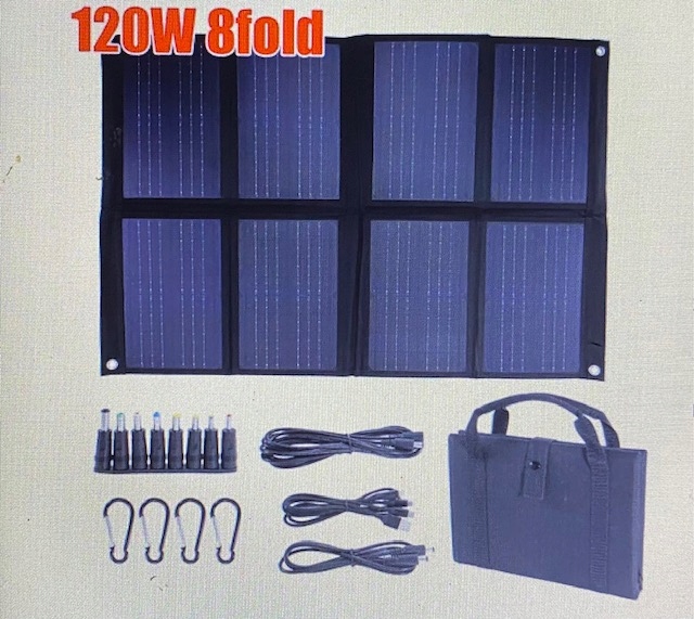 ELEKTROWNIA MÓVIL - JUEGO 120AH LIFEPO4 + PANEL SOL 