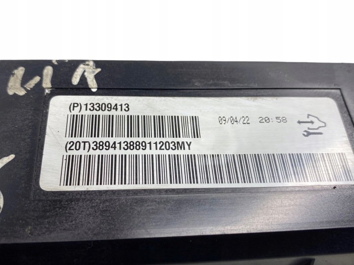 OPEL INSIGNIA A 2009 AUTRE KOMPUTERY MODULES CONTRÔLEURS 13309413