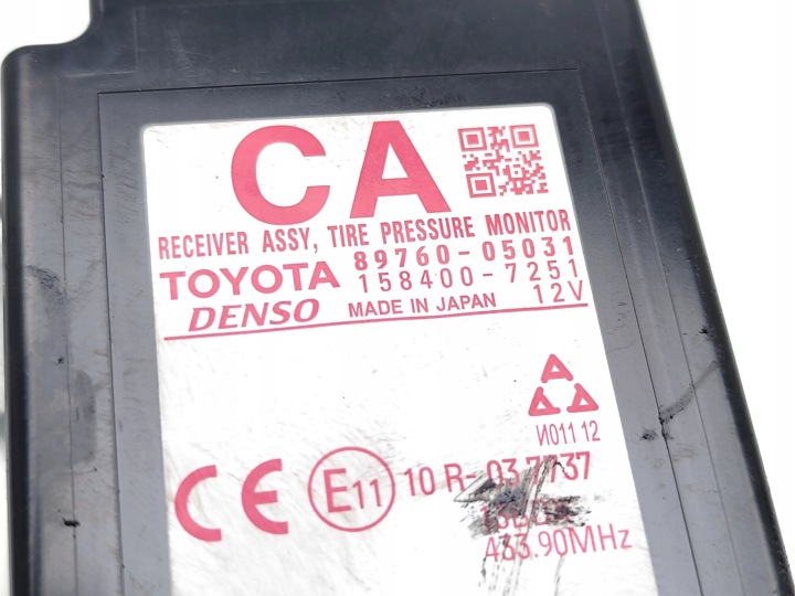 TOYOTA AVENSIS CONTRÔLEUR MODULE KONTROLI PRESSION DANS PNEUS 2.0 D-4D 2016
