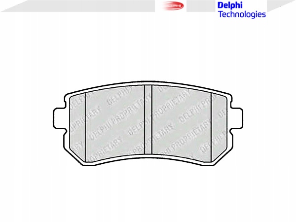 DELPHI PLAQUETTES FREIN LP2303