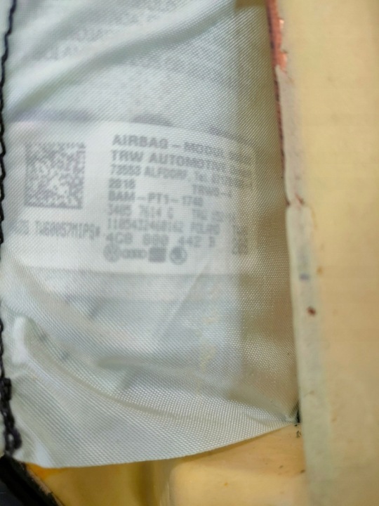 A6 C7 4G LIFT 11- COLLECTEUR BANQUETTES ARRIÈRE DROIT COUSSIN AIRBAG 4G8880442B 4G0885703