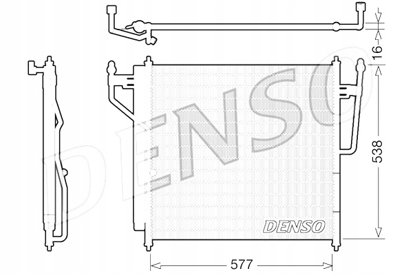 CONDENSADOR DE ACONDICIONADOR NISSAN ARMADA TITAN 5.6 5.6ALK 08.03- DENSO 