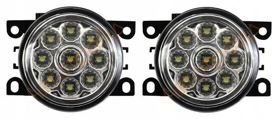 HALÓGENO FAROS FAROS ANTINIEBLA DIODO LUMINOSO LED NUEVO JUEGO 