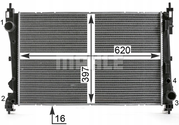 MAHLE CR 2003 000S RADIATEUR SYSTÈME REFROIDISSEMENT MOTEUR