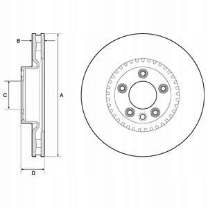 DISCOS DE FRENADO PARTE DELANTERA DELPHI BG9168C 