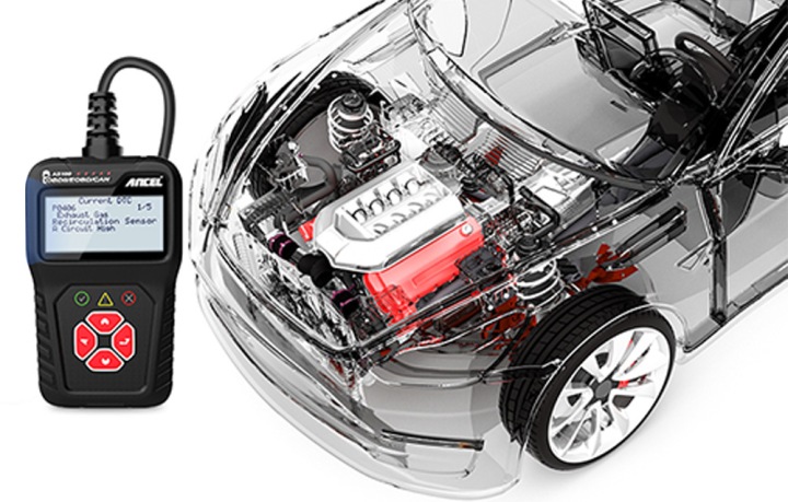 ANCEL AS100 AC100 AUTOMOBILE SKANER TESTEUR DIAGNOSTIC OBD2 EOBD LCD