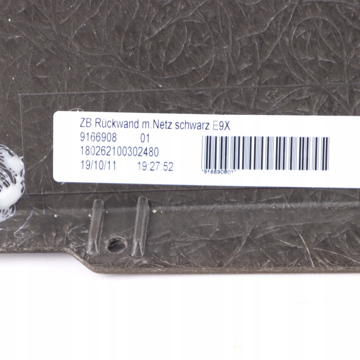 BMW E81 E87 E90 E91 E92 DOSSIER SIÈGES PANNEAU ARRIÈRE