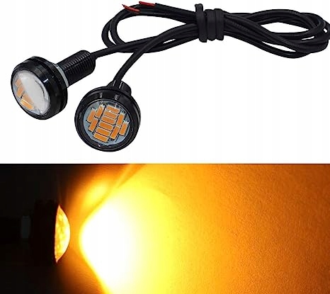 LUZ DIRECCIONAL LUZ POMARANCZOWE 12 DIODO LUMINOSO LED OCZKO 