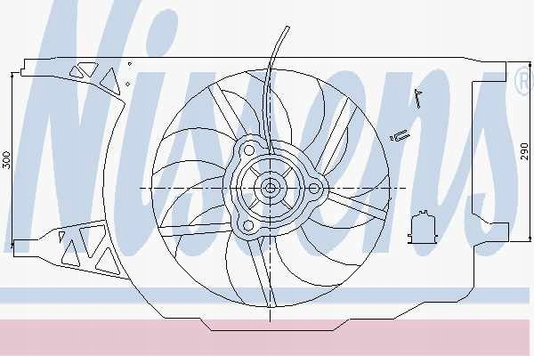 VENTILATEUR RADIATEUR RENAULT LAGUNA (01-) 2.0 I 16V TURBO NIS