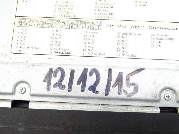 RADIO AUTORADIO NAVI RNS-E AUDI A3 8P 8P0035193G