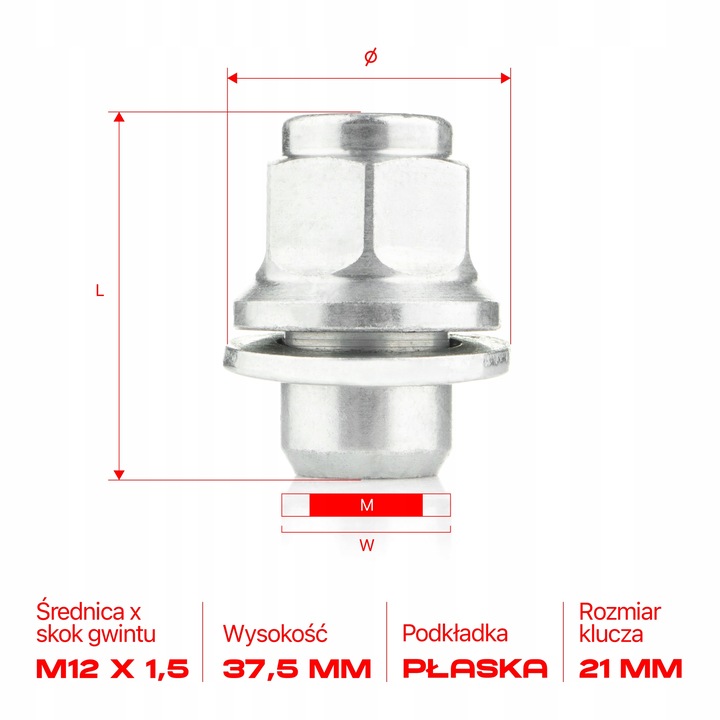 PUERCAS PARA DISCOS KOL PEUGEOT 4008 