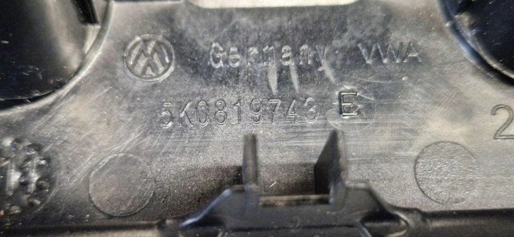 ADMISSION AIR CONSOLES VW 5K0819743E 1.6L DIESEL 2012