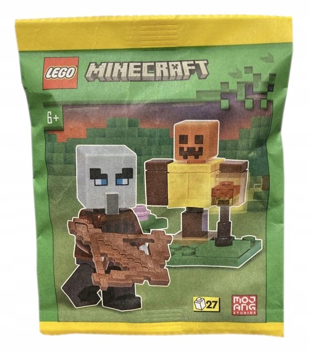 Lego minecraft minifigure polybag pillager with training dummy