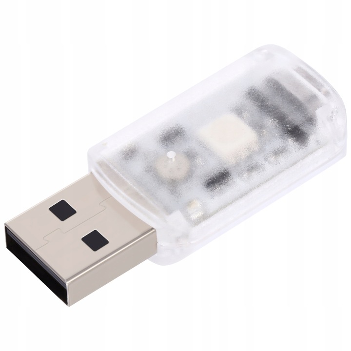 MULTI COLOR MINI USB LIGHT CAR DECORATION PRZENOSNA PHARE INTÉRIEURE