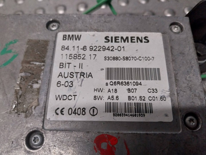 CONTRÔLEUR MODULE TÉLÉPHONE 6922942 BMW E46 E39 X5 E53