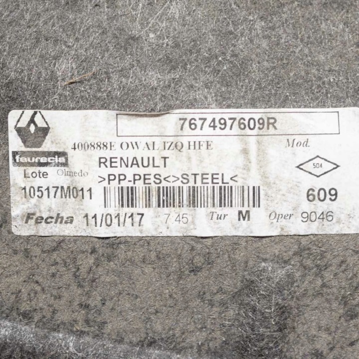 RENAULT KADJAR 2017 GAUCHE CÔTÉ PASSAGE DE ROUE ARRIÈRE