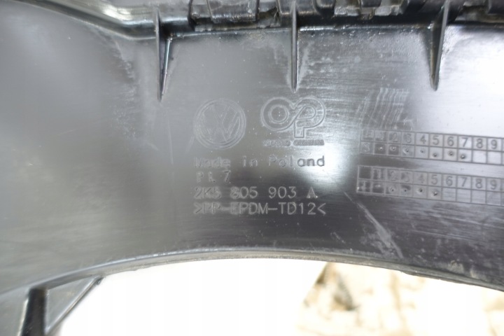 VW CADDY III LIFT 2015- SPOILER DOUBLURE MOULURE PARE-CHOCS AVANT 2K5805903A