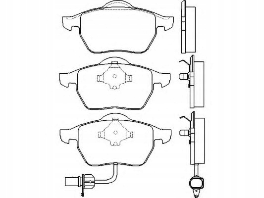 ZAPATAS DE FRENADO PARTE DELANTERA FORD GALAXY, SEAT ALHAMBRA 