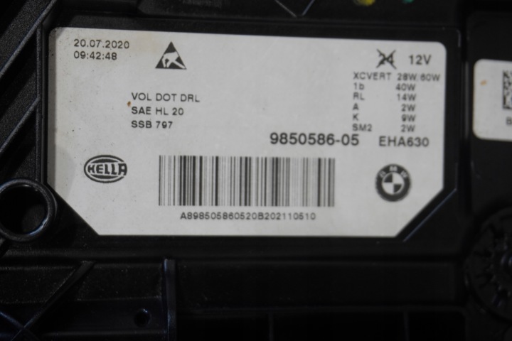 CAPOT COURROIE PHARES LED BMW G30 G31 LCI 540I USA 475