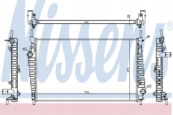 RADIATEUR MOTEUR NISSENS 69247 1485393