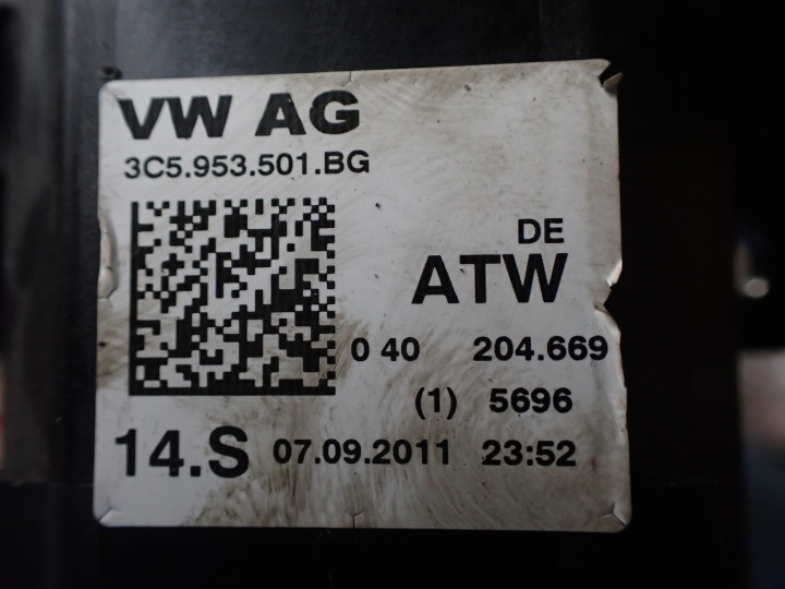 COMMUTATEUR COMPOSITE ARAIGNÉE VW PASSAT B7 2.0 TDI BERLINE DSG 3C5953501BG