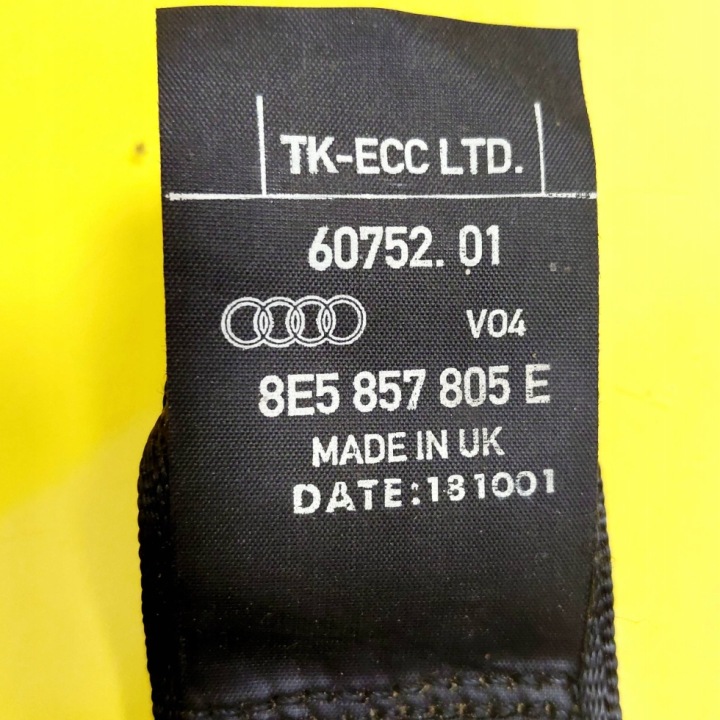 CEINTURE DE SÉCURITÉ GAUCHE ARRIÈRE AUDI A4 S4 B6 8E 8H 5D 8E5857805E NR1603
