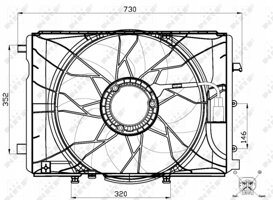 VENTILADOR CHLODZENIE DEL MOTOR 47443 